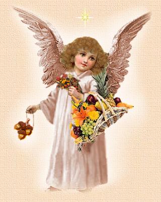 Thanksgiving Angel ~ Unknown Artist